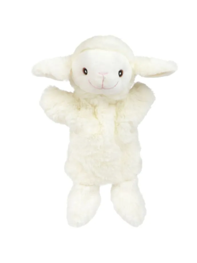 PLUSH Plüsch-Tier Handpuppe in weiß