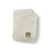 Pointelle Decke - Creamy White in Weiß 100 x 75 cm