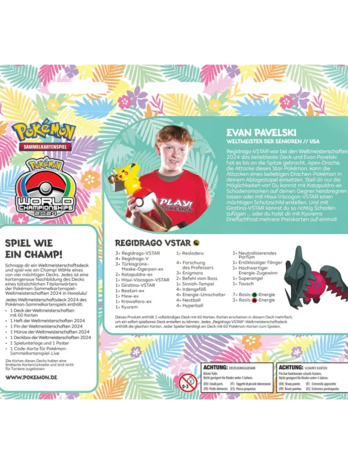 Pokemon Weltmeisterschaftsdeck Honolulu in Mehrfarbig ab 6 Jahre