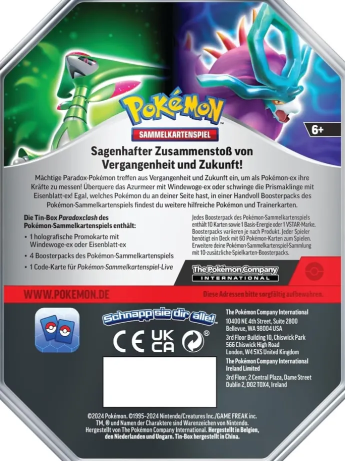 Pokémon Tin-Box Paradoxclash Eisenblatt-ex in Mehrfarbig ab 6 Jahre