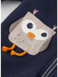 Polarfleeceoverall Magic Owl in Dunkelblau