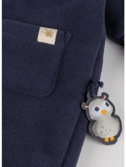Polarfleeceoverall Magic Owl in Dunkelblau