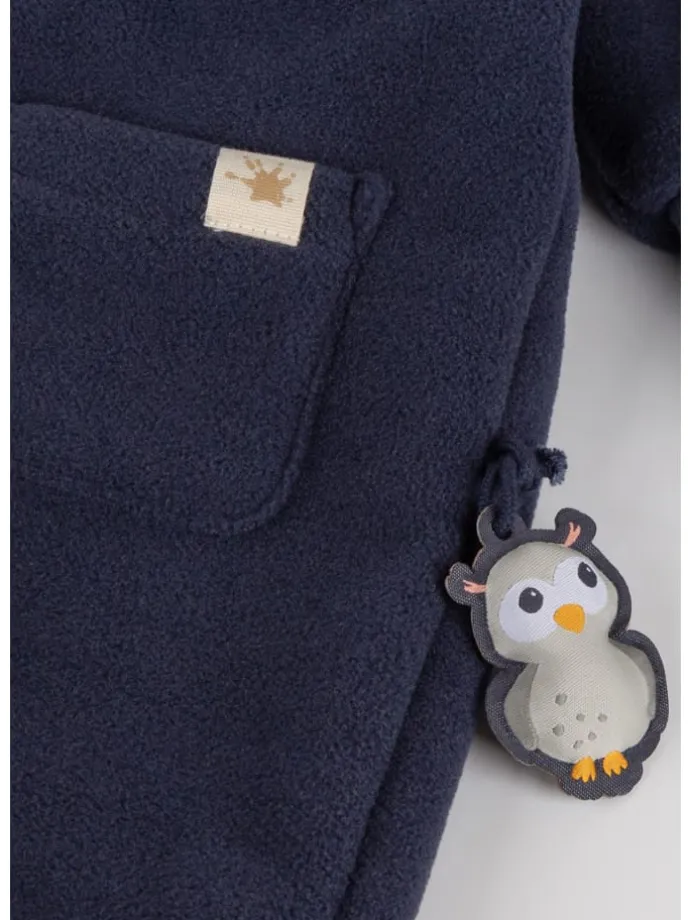 Polarfleeceoverall Magic Owl in Dunkelblau