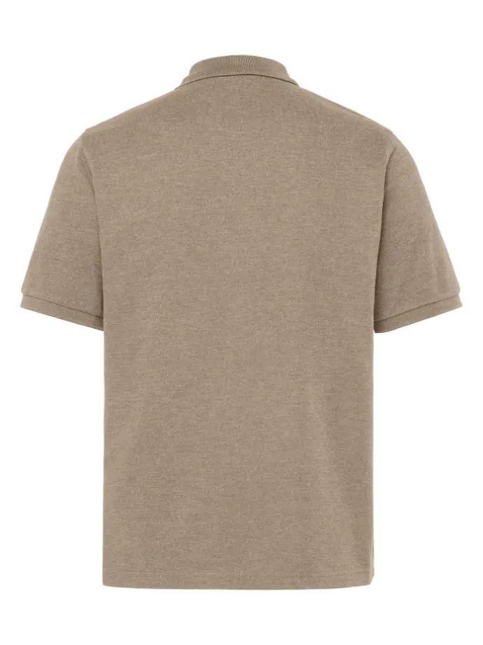 Poloshirt in braun grau