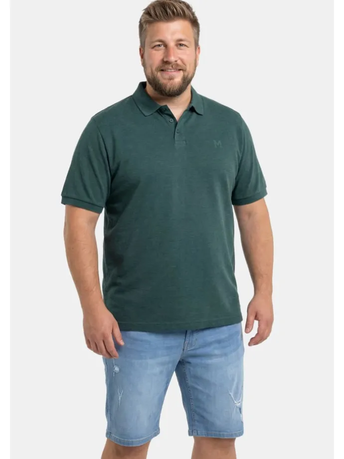 Poloshirt in dschungel grün