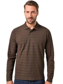 Poloshirt in dunkelbraun