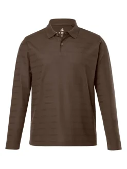 Poloshirt in dunkelbraun