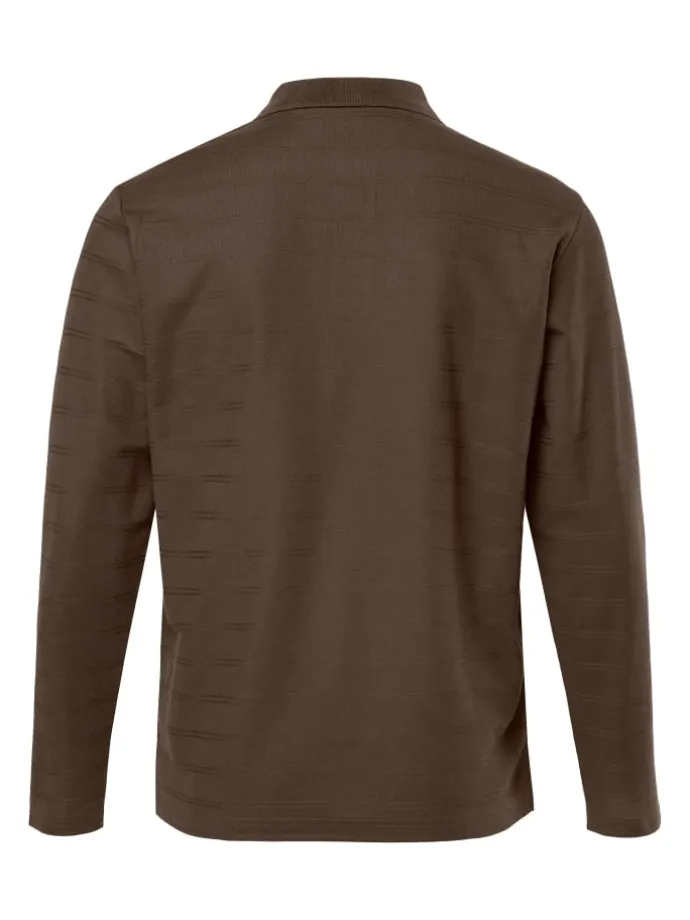 Poloshirt in dunkelbraun