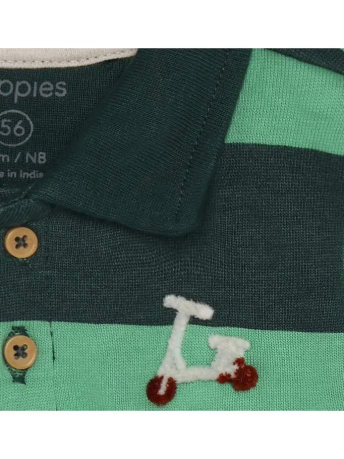 Poloshirt in Grün