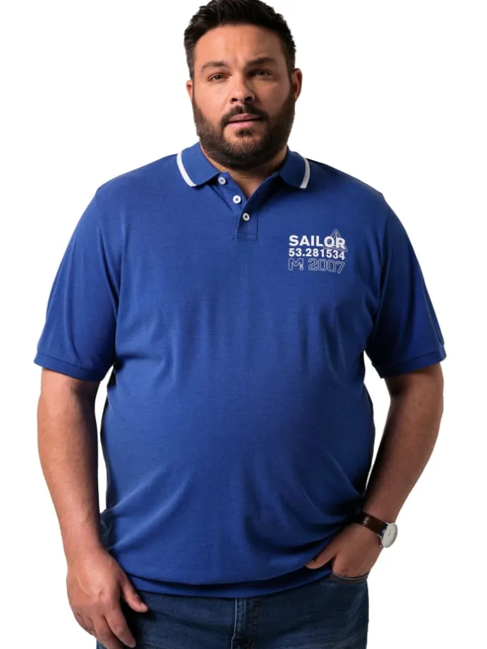 Poloshirt in kobaltblau