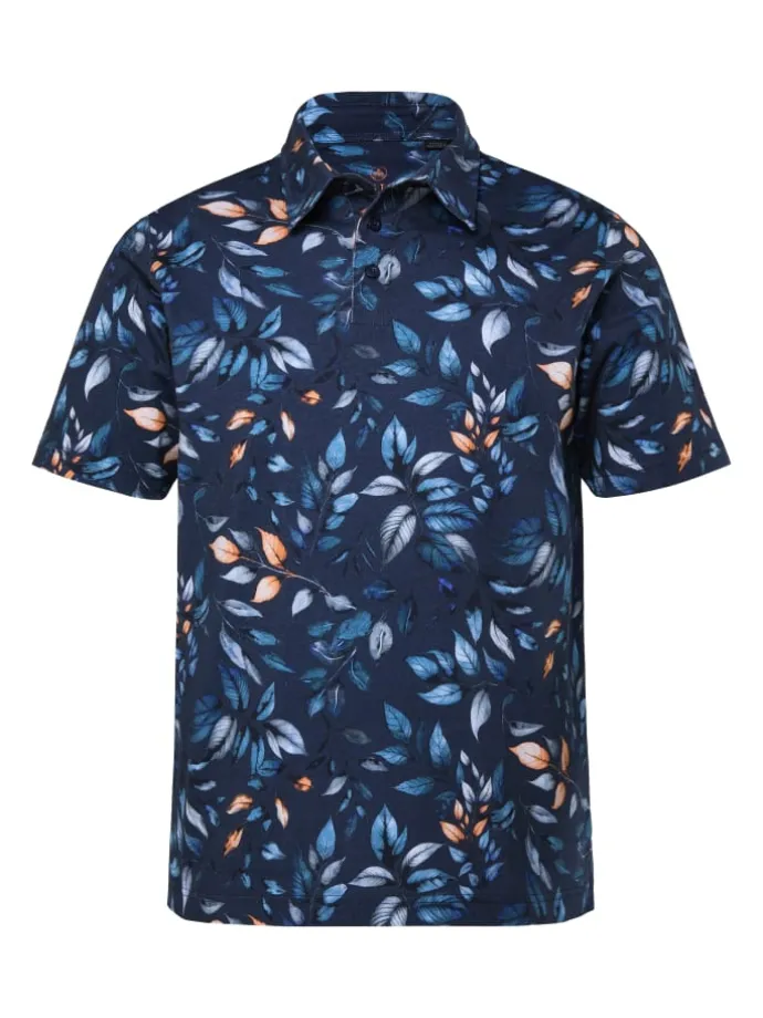 Poloshirt in navy blau