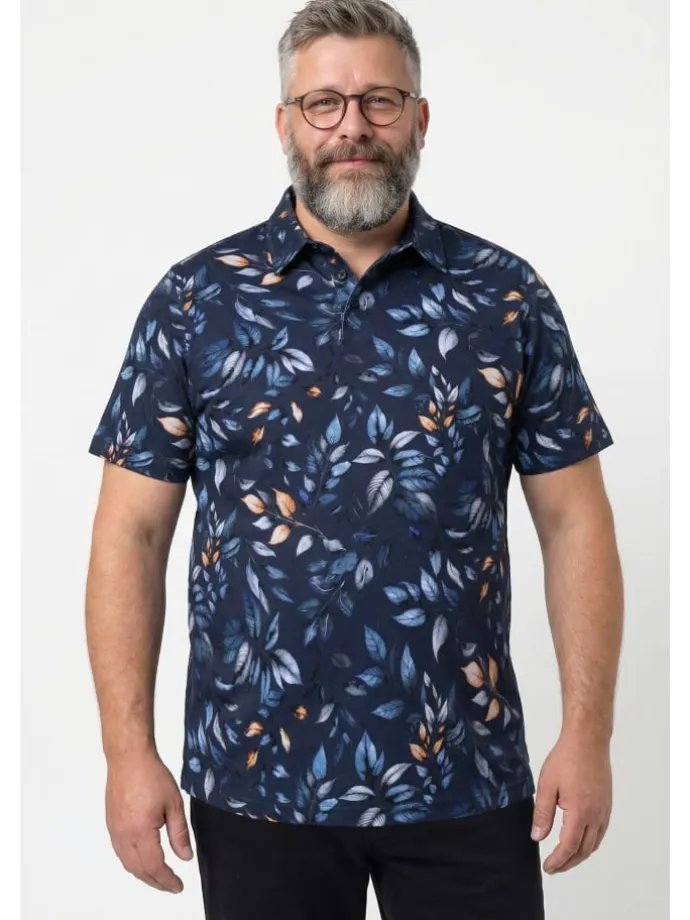 Poloshirt in navy blau