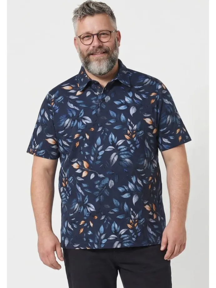 Poloshirt in navy blau