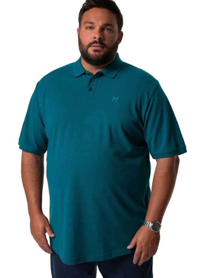 Poloshirt in rauchblau