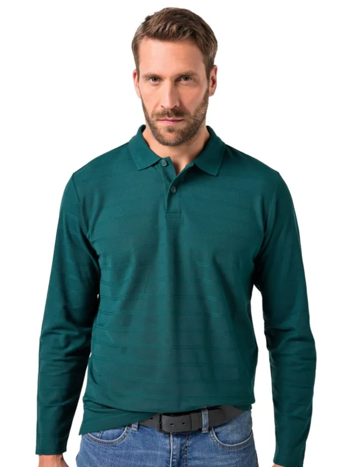 Poloshirt in tief grün