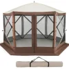Pop-up Pavillon 3,5x3,5m in Braun