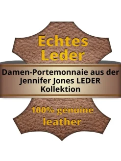 Portemonnaie Leder Damen Geldbörse