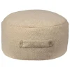 Pouf "Panda" in Beige - (H)20 x Ø 50 cm