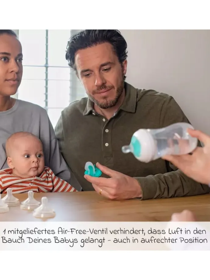 PP-Flasche Natural Response 260ml mit AirFree in weiss,motiv
