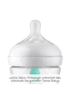 PP-Flasche Natural Response 260ml mit AirFree in weiss,motiv
