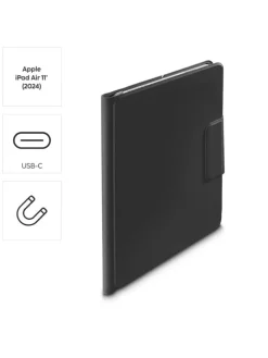 Prem, Tastatur, iPad Air 11" (25/24)/10.9" (22/20) in Schwarz