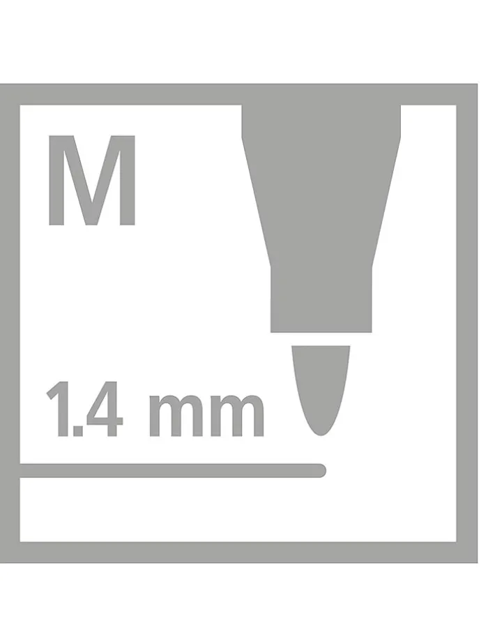 Premium Metallic-Filzstifte "STABILO Pen 68 metallic" - 8 Stück