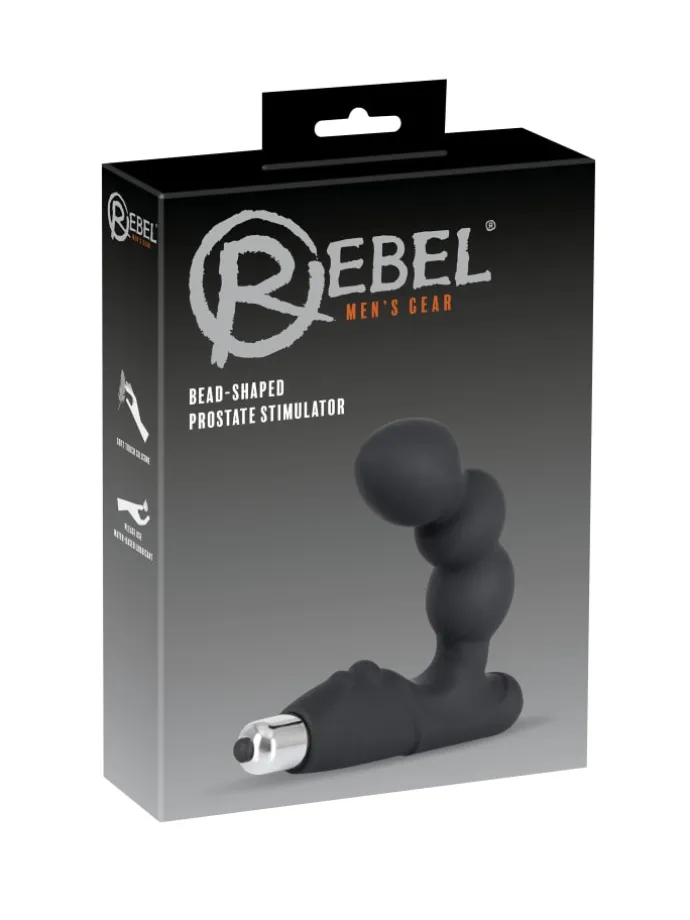 Prostata-Vibrator Rebel Bead-Shaped Prostate Stimulator in schwarz