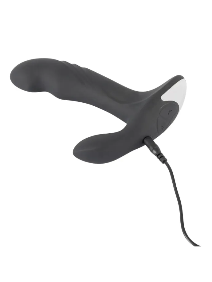 Prostata-Vibrator Rebel Plug mit Perineumreizer in schwarz