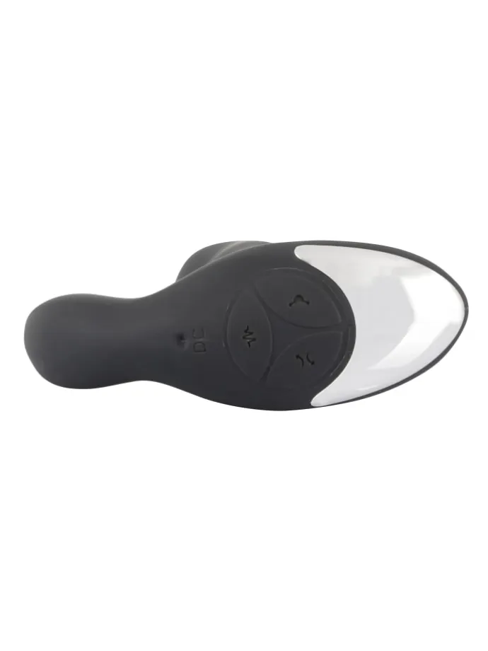 Prostata-Vibrator Rebel Plug mit Perineumreizer in schwarz