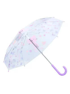 Prêt Kinder-Regenschirm ? 71 cm Katze-Design, transparent & handlich in Rosa