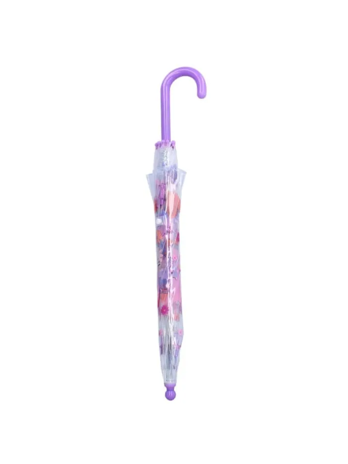 Prêt Kinder-Regenschirm ? 71 cm Katze-Design, transparent & handlich in Rosa