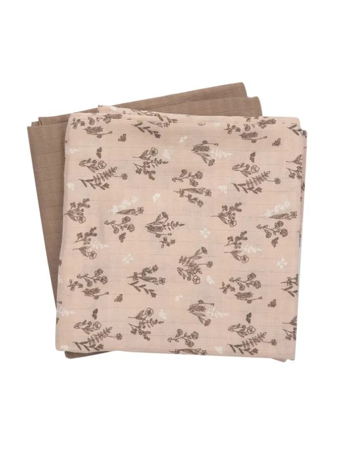 Pucktuch 2er-Pack in Nightingale/ balsam cream/ walnut