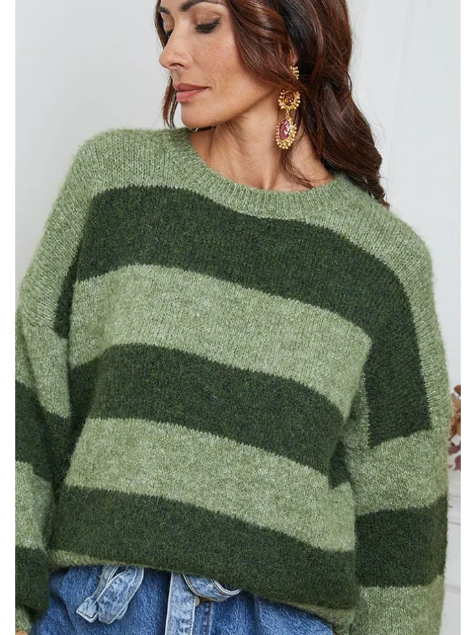 Pullover "Bech" in Grün