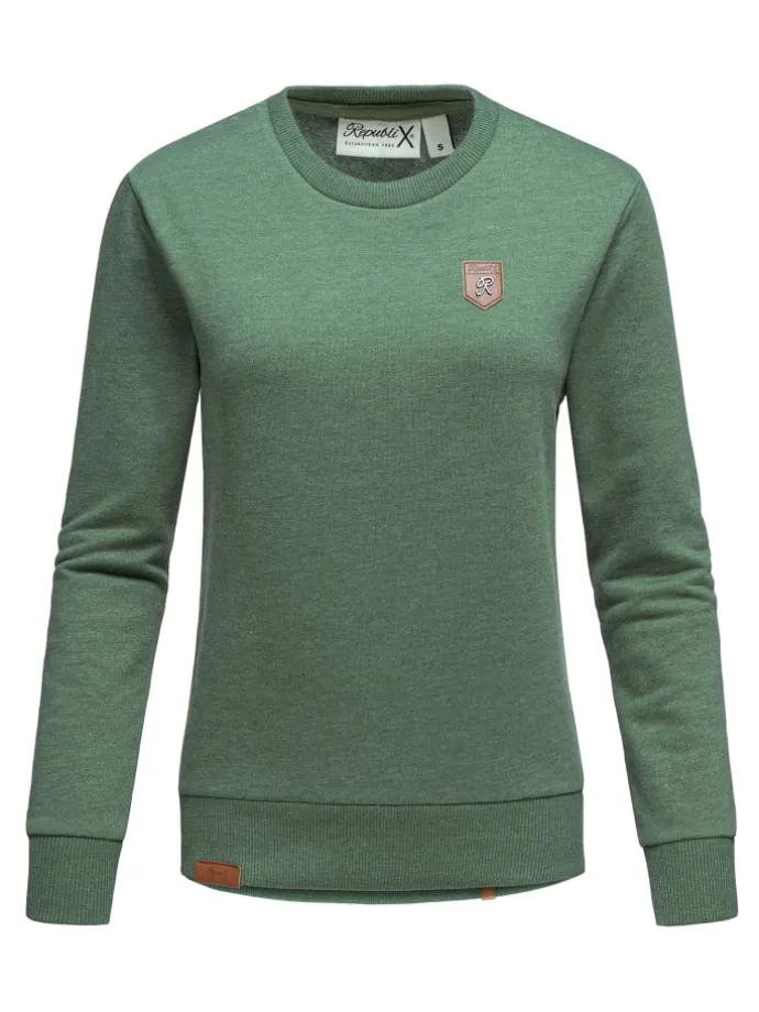 Pullover CASSY in Grün Melange