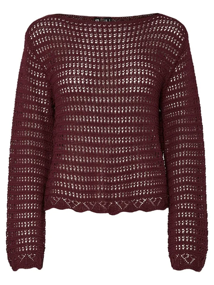 Pullover "Fallon" in Braun