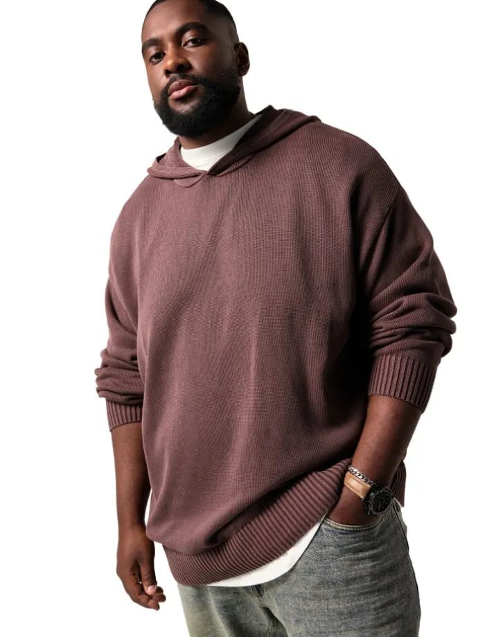 Pullover in aubergine