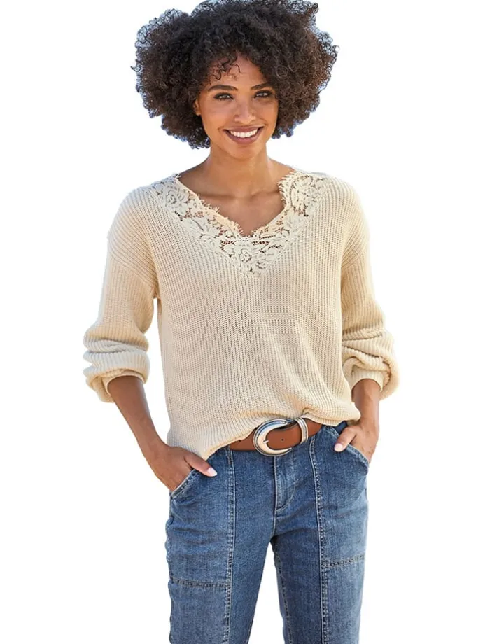 Pullover in Beige