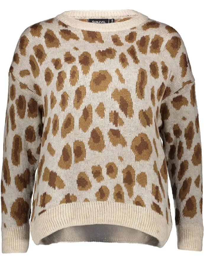 Pullover in Beige/ Hellbraun