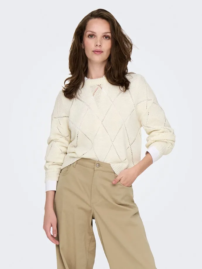 Pullover in Creme