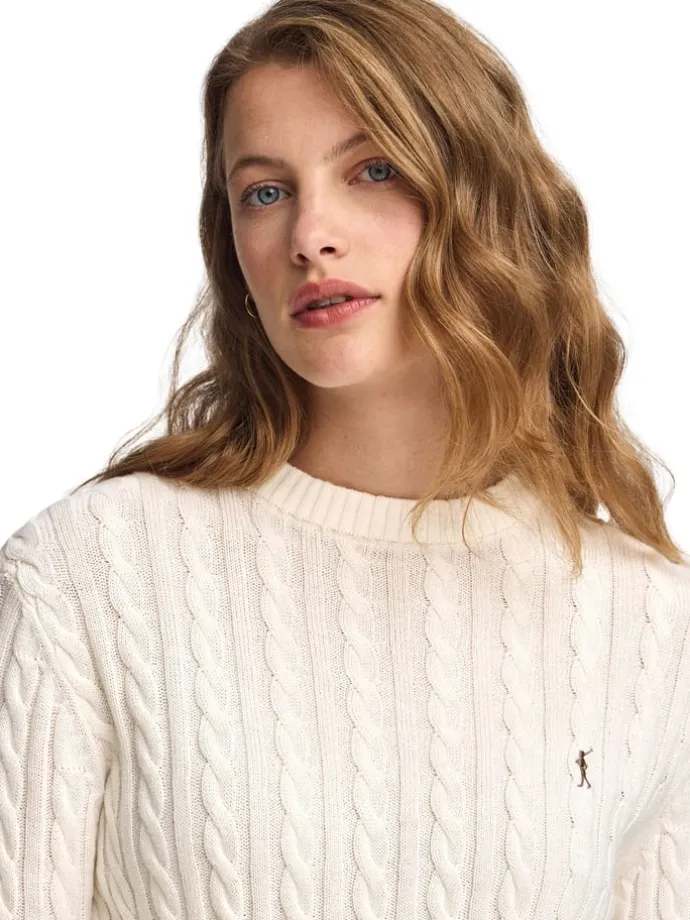 Pullover in Creme
