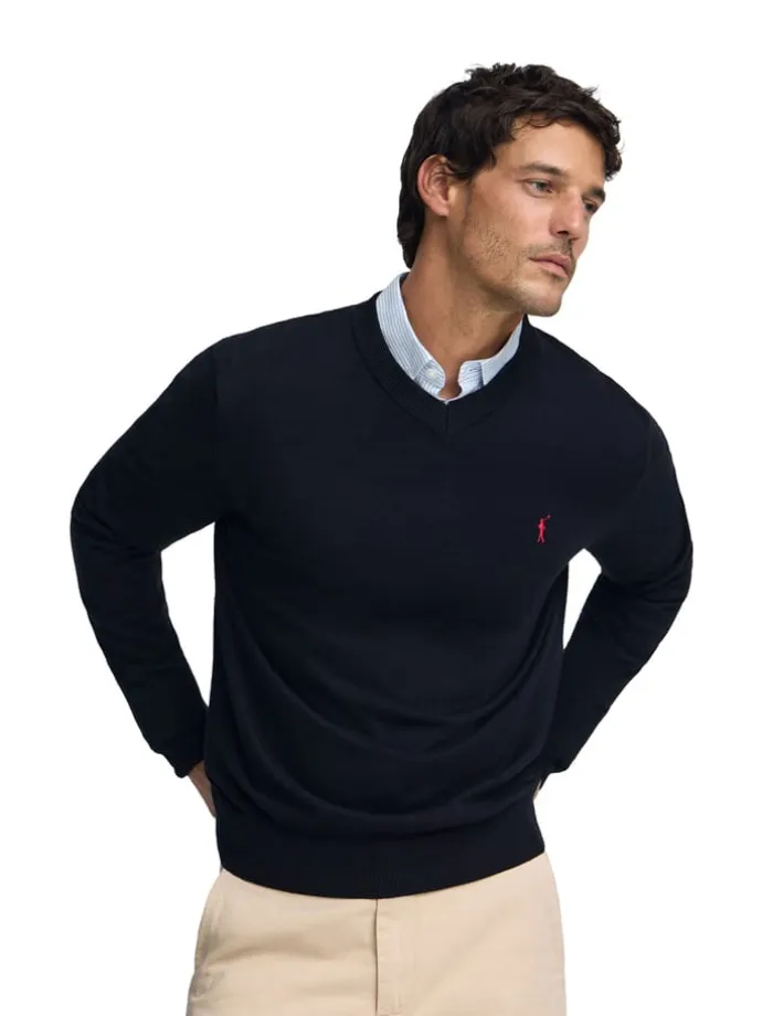 Pullover in Dunkelblau