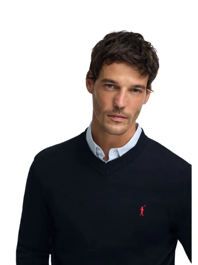Pullover in Dunkelblau