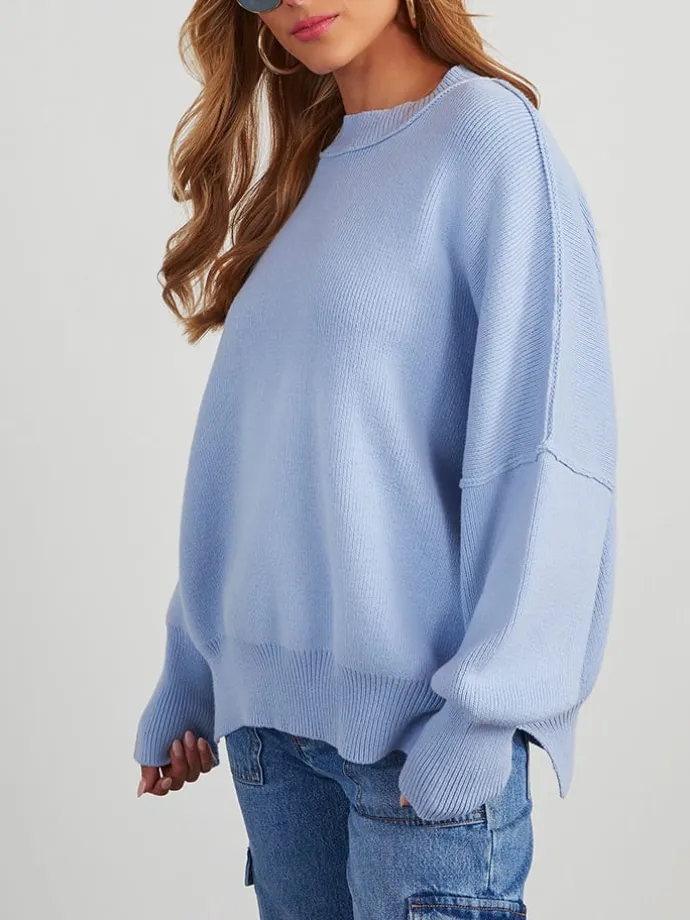 Pullover in Hellblau