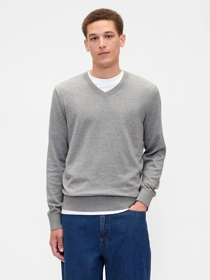 Pullover in Hellgrau