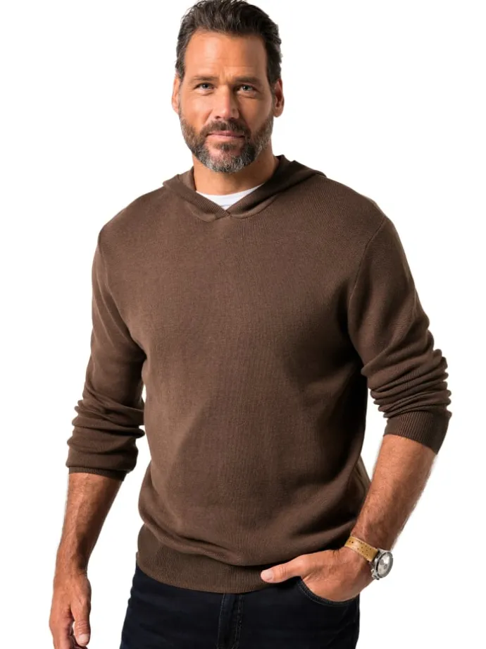 Pullover in holzbraun