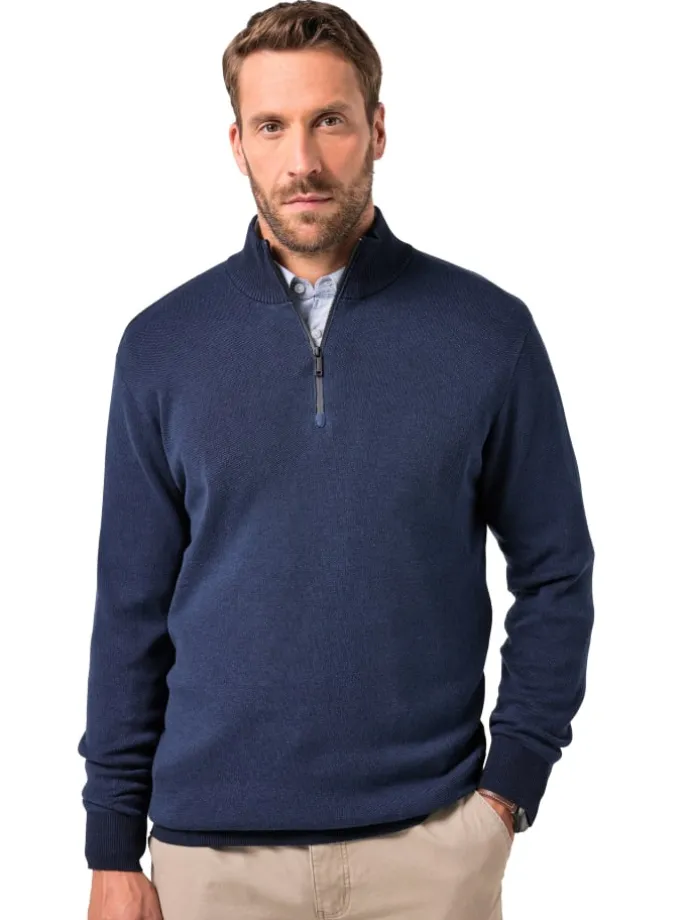 Pullover in navy blau
