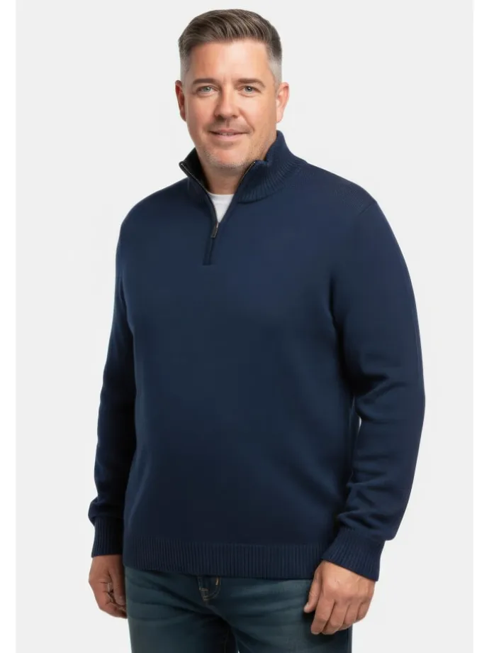 Pullover in navy blau
