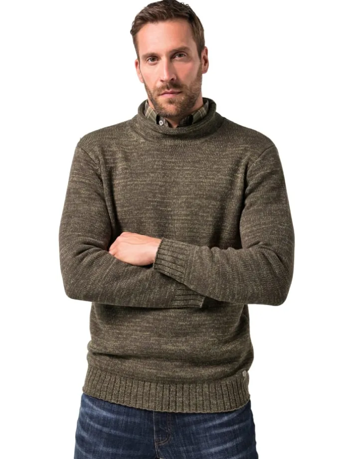 Pullover in olivgrün