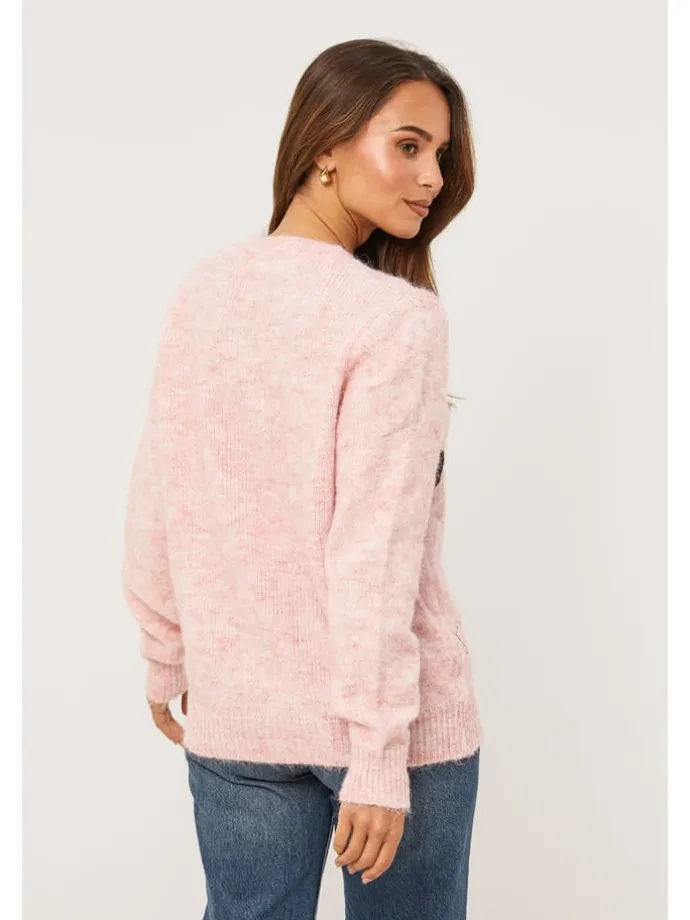 Pullover in Rosé