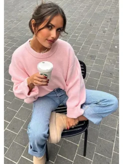 Pullover in Rosa